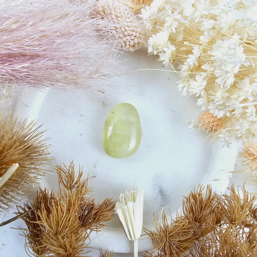 Prehnite Tumbled Necklace