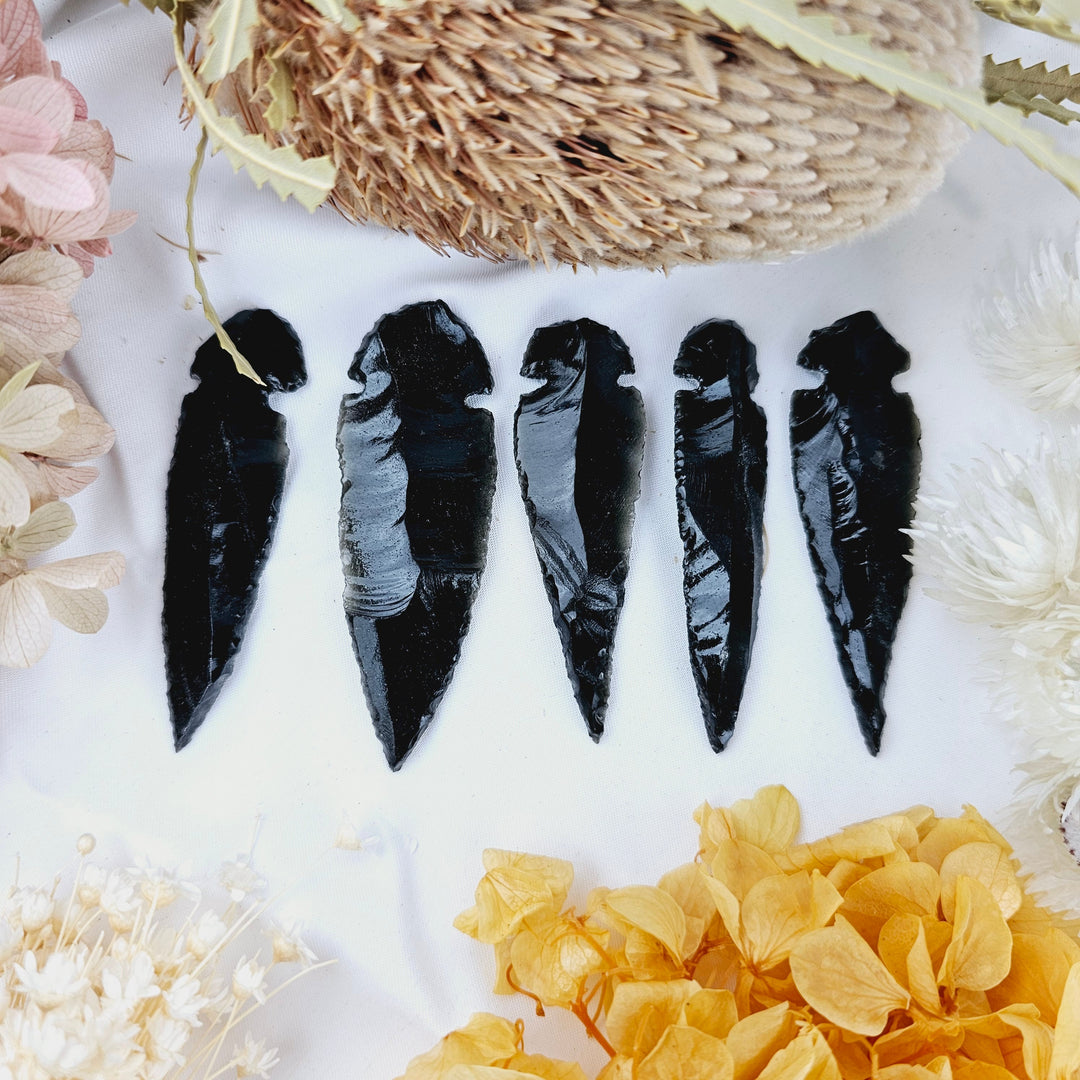 Black Obsidian Arrowhead