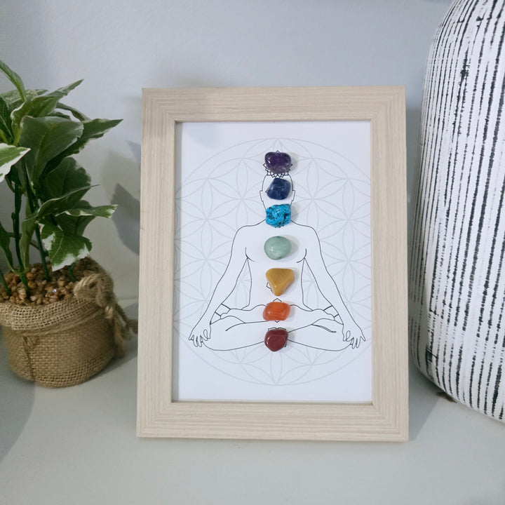 Chakra Crystal Meditation Picture Frame