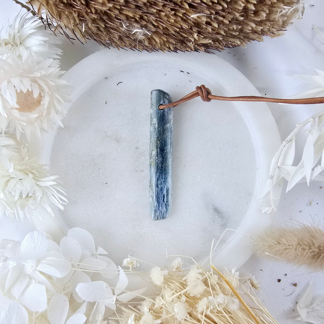 Blue Kyanite Polished Pendant