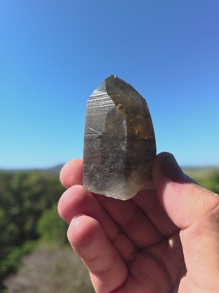 Lemurian Smoky Quartz Tower