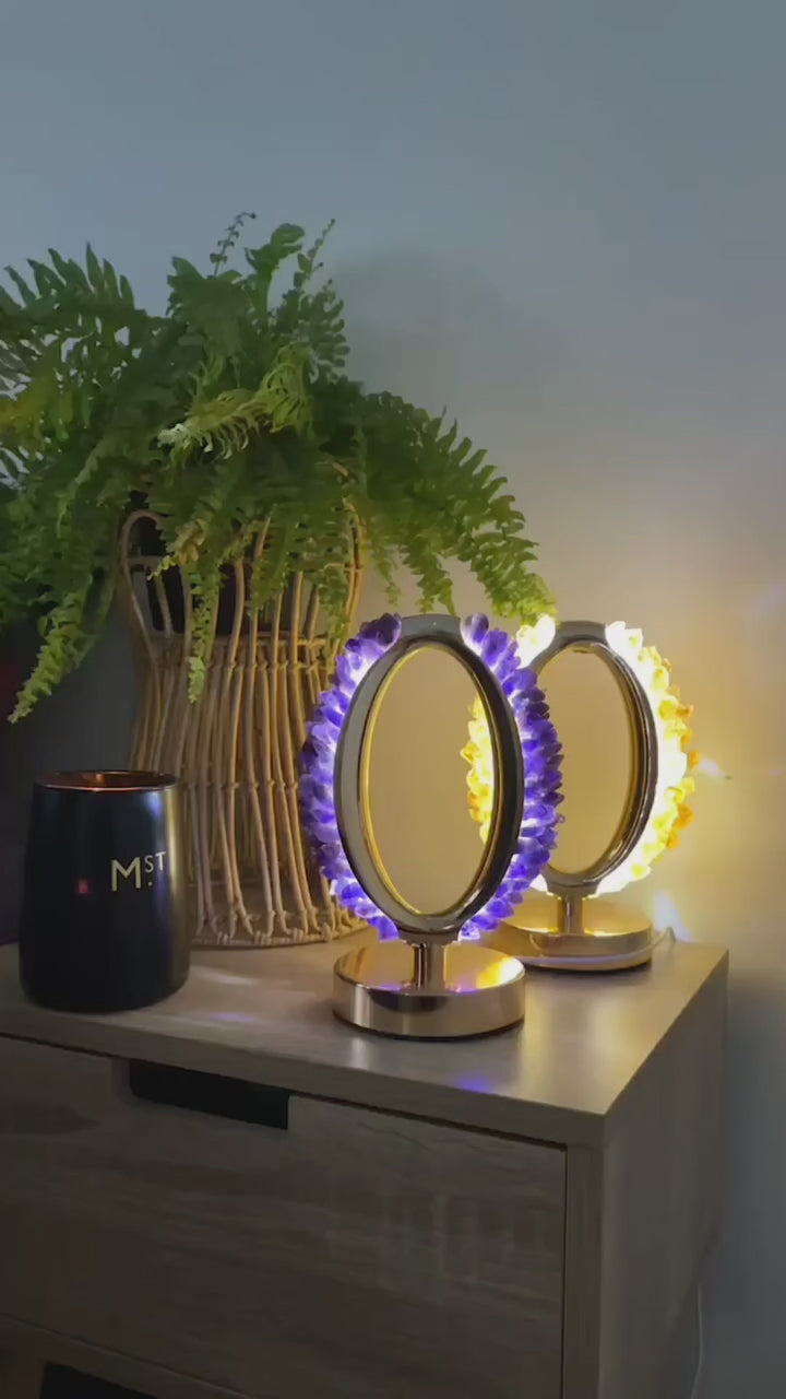 Amethyst Aphrodite Lamp