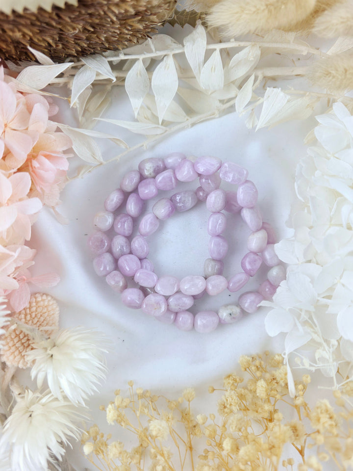 Kunzite Bracelet - Tumbled #2