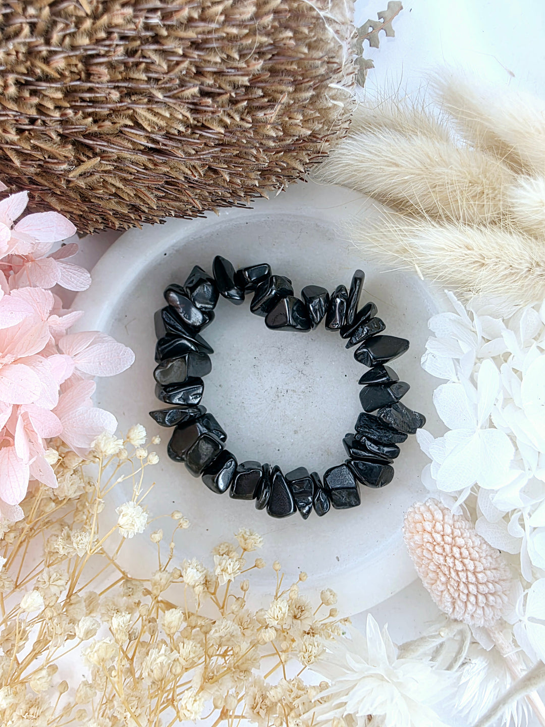 Petrovsky Shungite Bracelet - Tumbled Chip 7/10mm