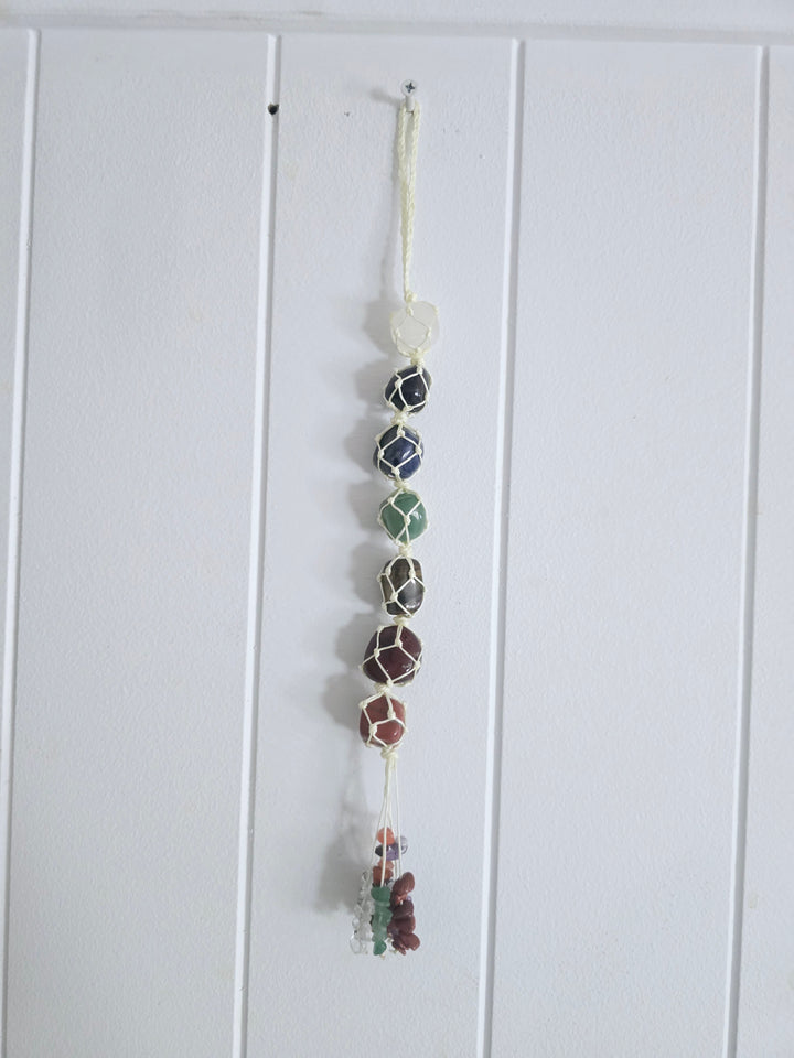 Chakra Crystal Hanger - White