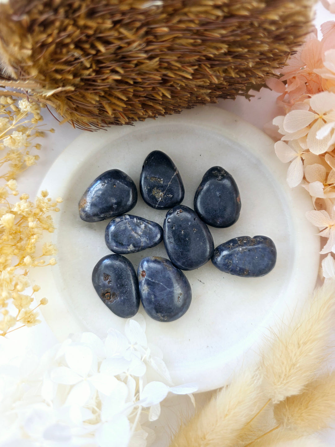 Sapphire Tumbled Pendant