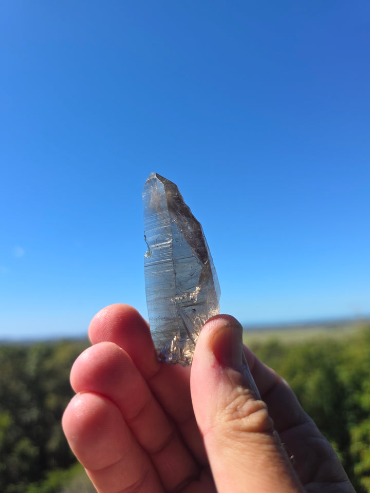 Lemurian Smoky Quartz Laser