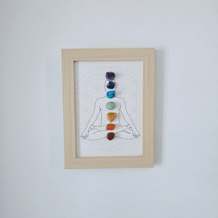 Chakra Crystal Meditation Picture Frame