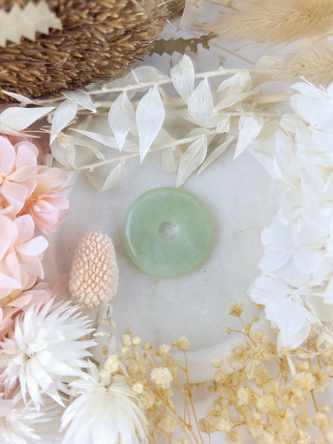 Jade Donut Large Pendant