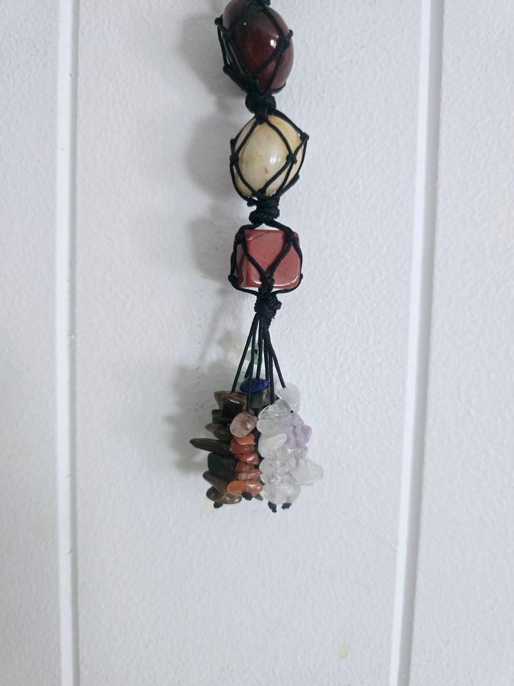 Chakra Crystal Hanger - Black