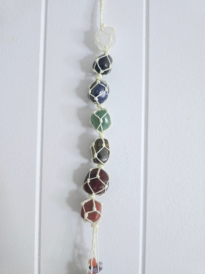 Chakra Crystal Hanger - White