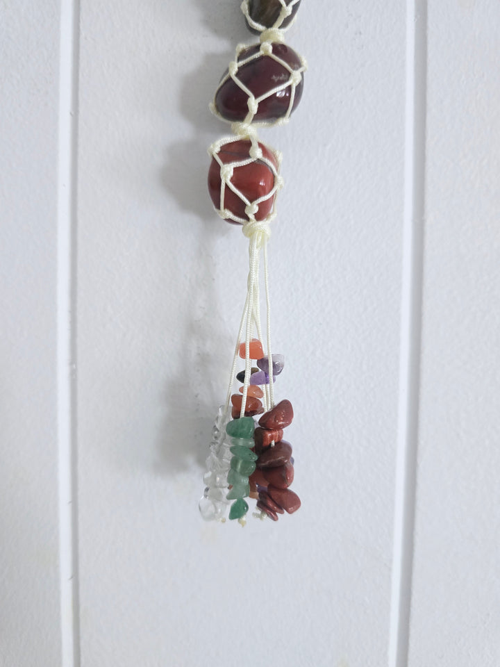 Chakra Crystal Hanger - White
