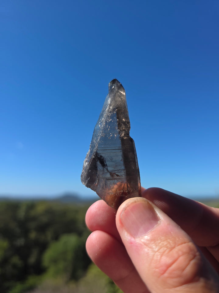 Lemurian Smoky Quartz Laser