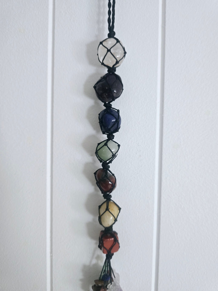 Chakra Crystal Hanger - Black