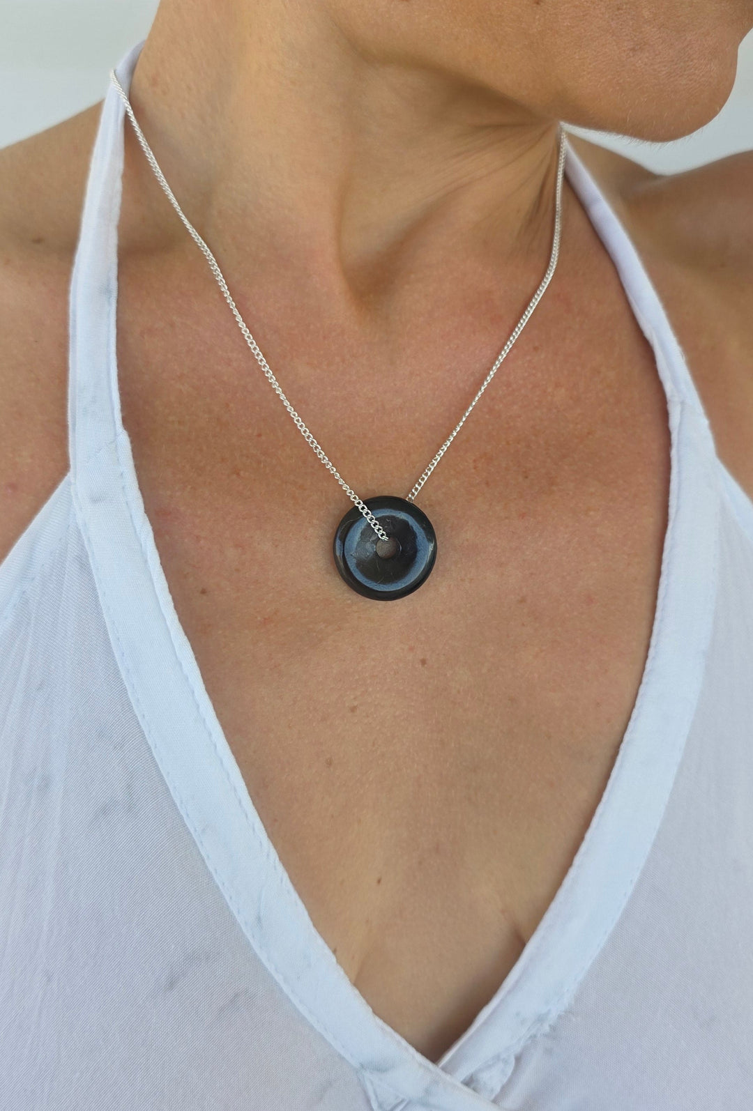 Shungite Donut Pendant Small