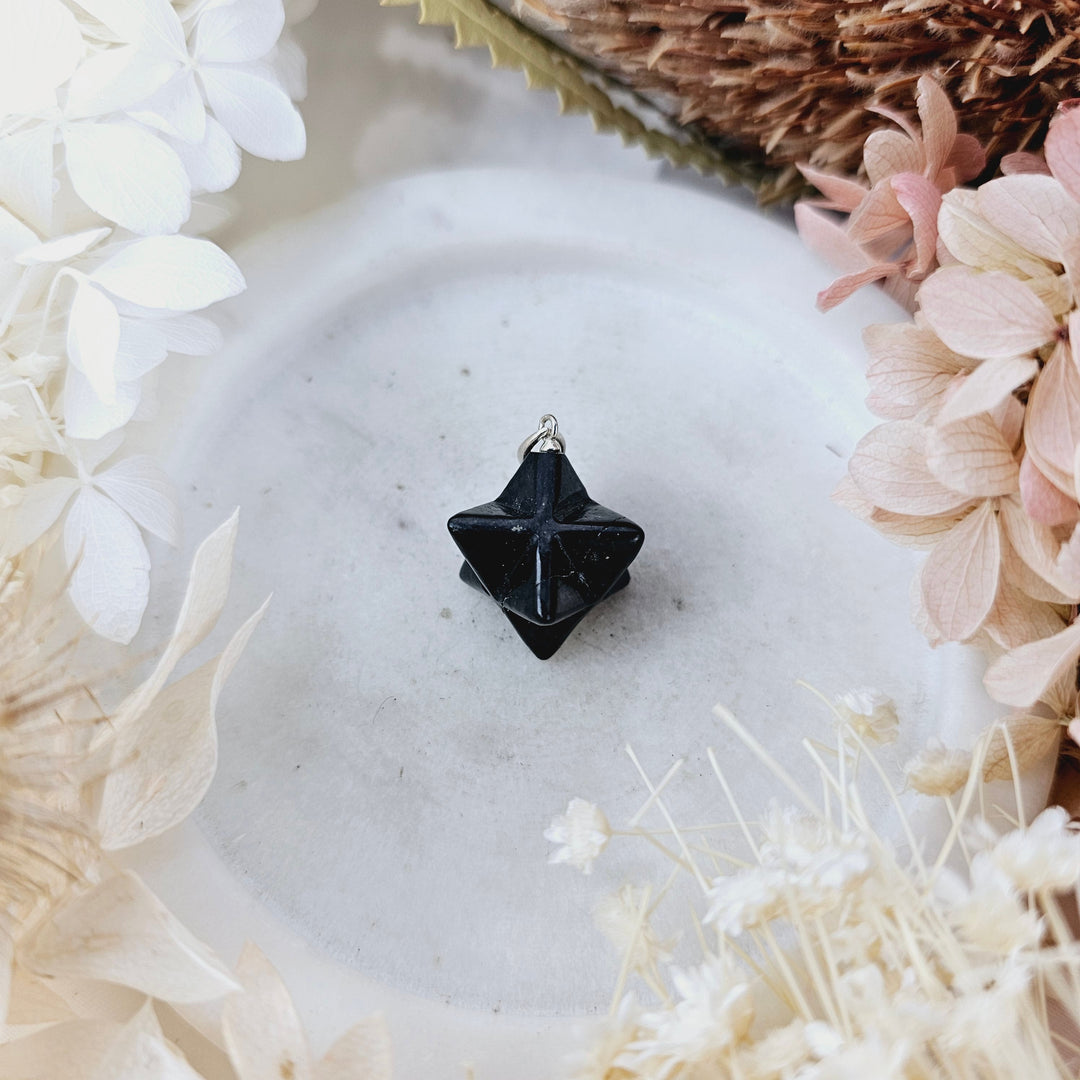 Shungite Merkaba pendant