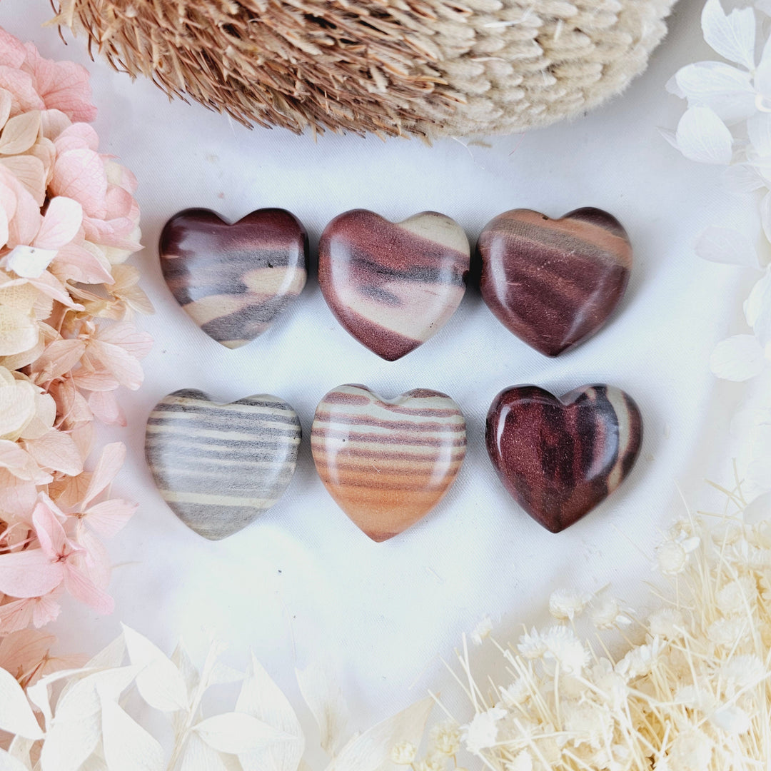 Zebra Jasper Heart Pendant (Picture Stone) — Balanced Energy