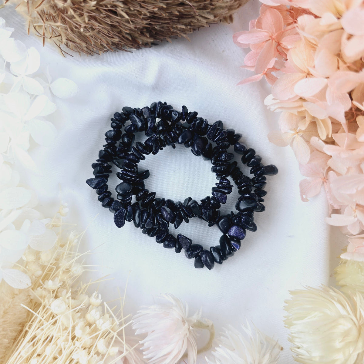 Blue Goldstone Bracelet - Chip — Stars at Night