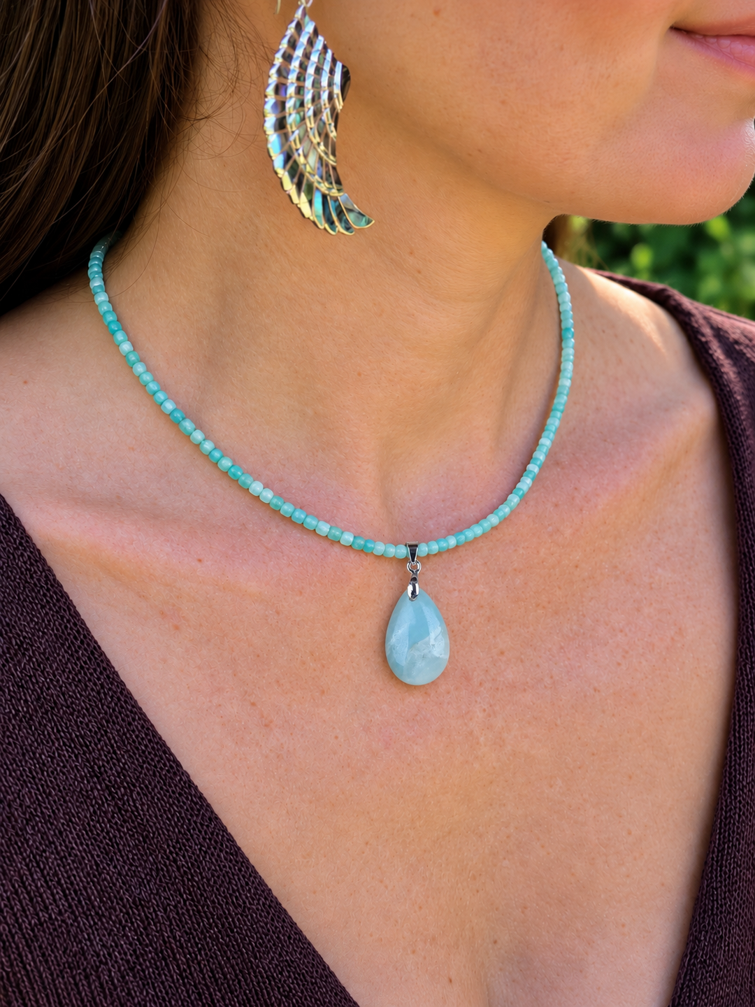 Amazonite Necklace Set — Balance and Calm