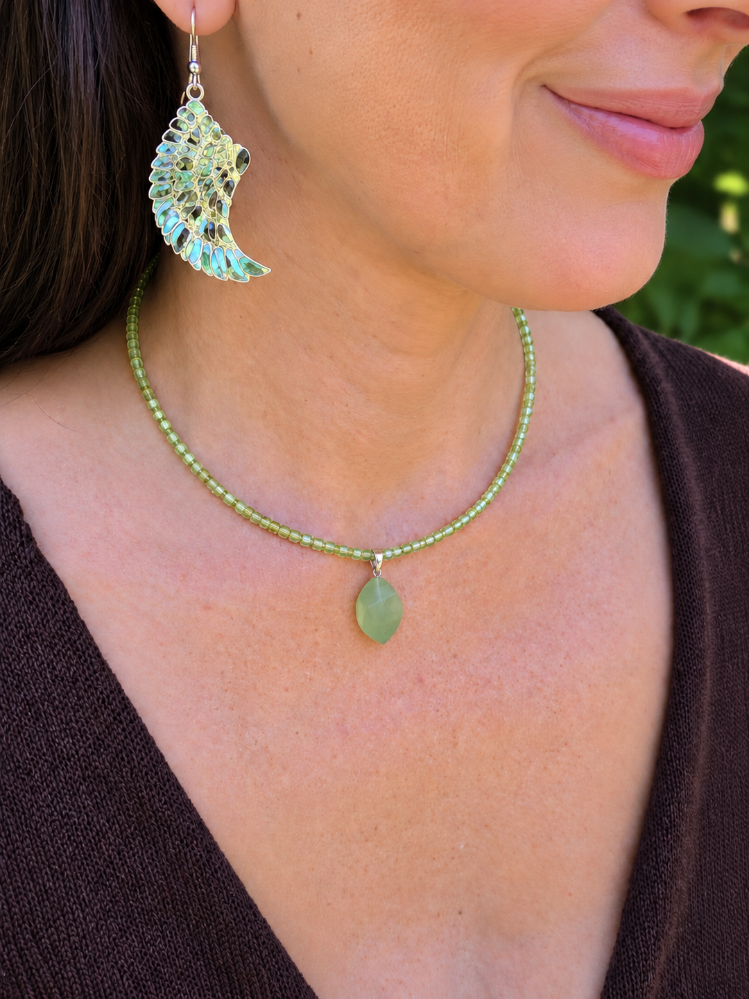 Jade & Peridot Necklace Set — Grow Into Abundance
