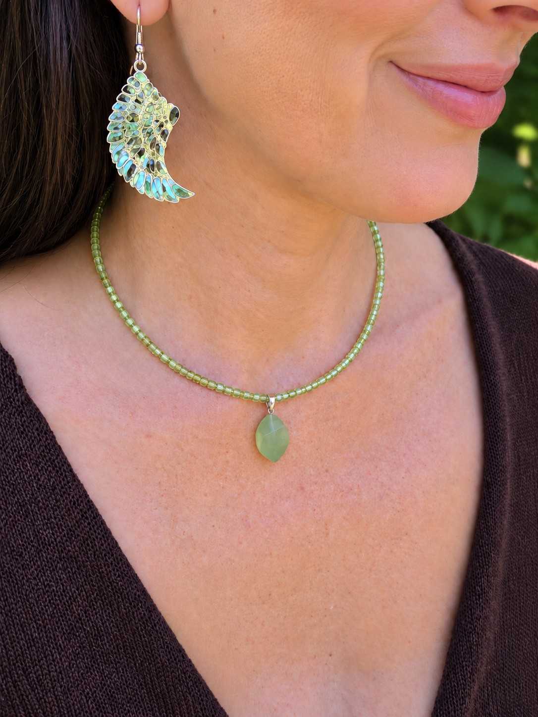 Jade & Peridot Necklace Set — Grow Into Abundance