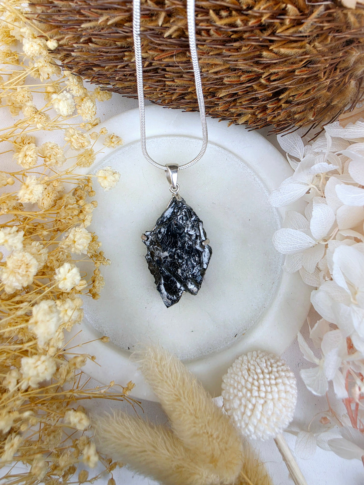 Elite Shungite Silver Pendant - The Protective Shield