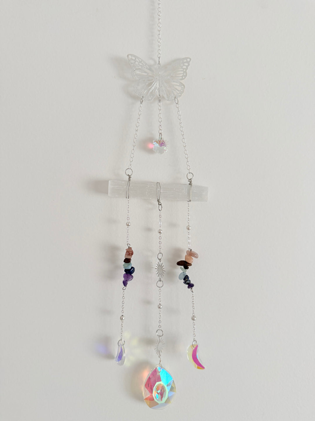 Chakra Butterfly Hanger - Selenite