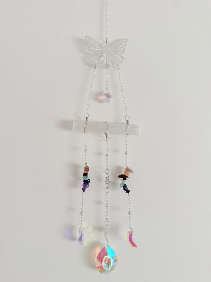 Chakra Butterfly Hanger - Selenite