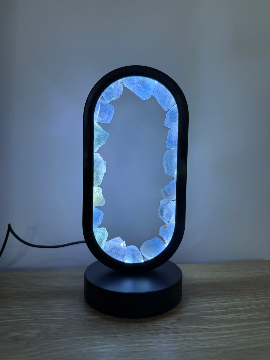 Blue Fluorite Star Gate Lamp