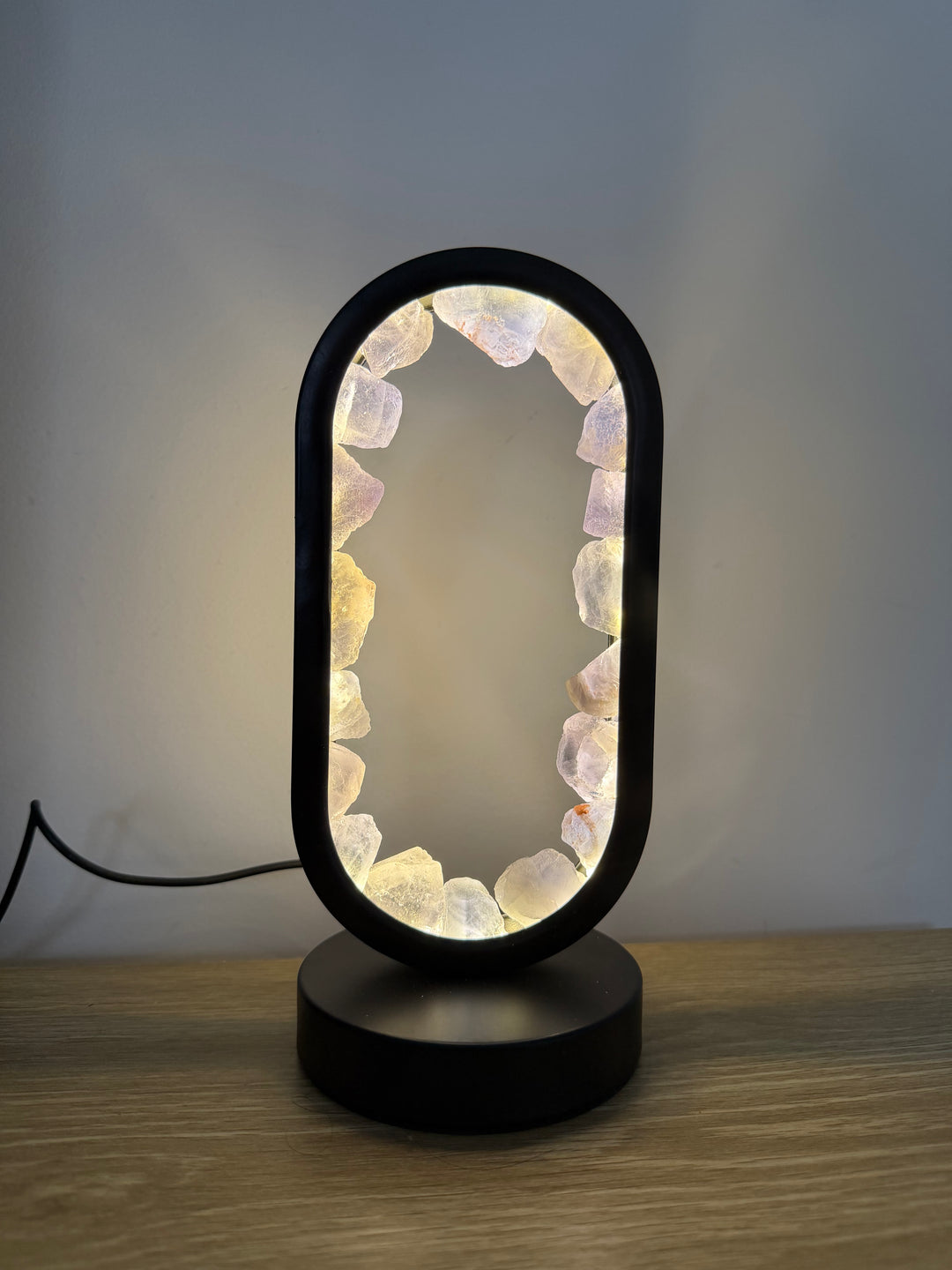 Blue Fluorite Star Gate Lamp