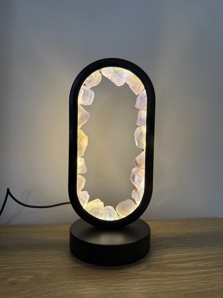 Blue Fluorite Star Gate Lamp