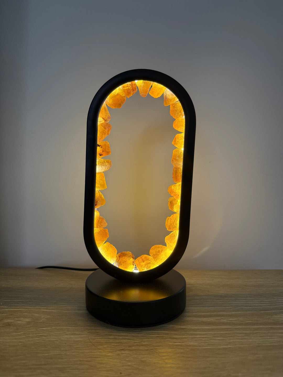 Yellow Fluorite Star Gate Lamp