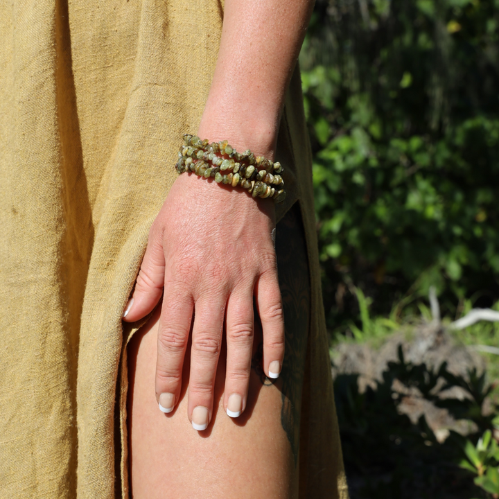 Green Garnet Bracelet - Chip