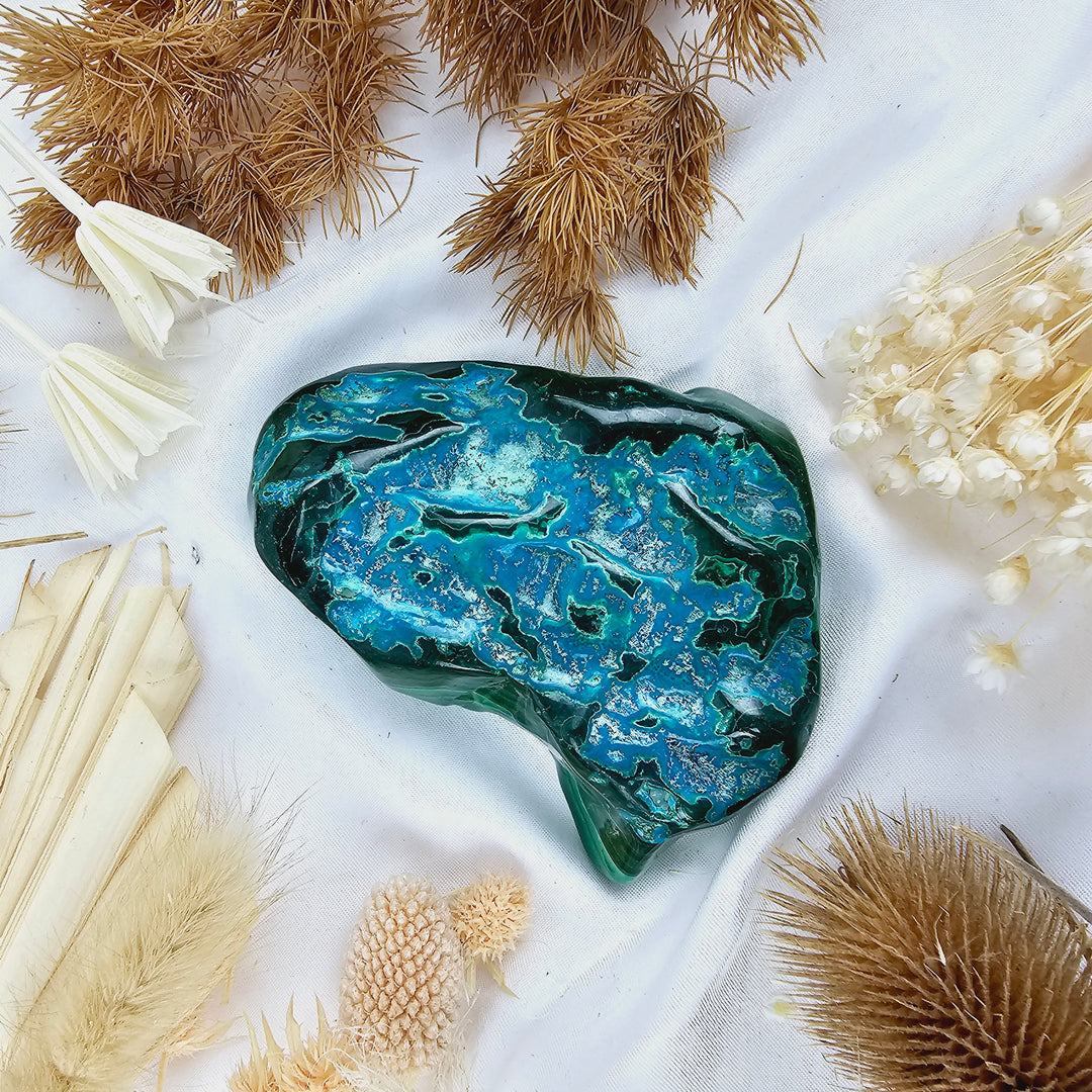 Malachite Chrysocolla Free Form