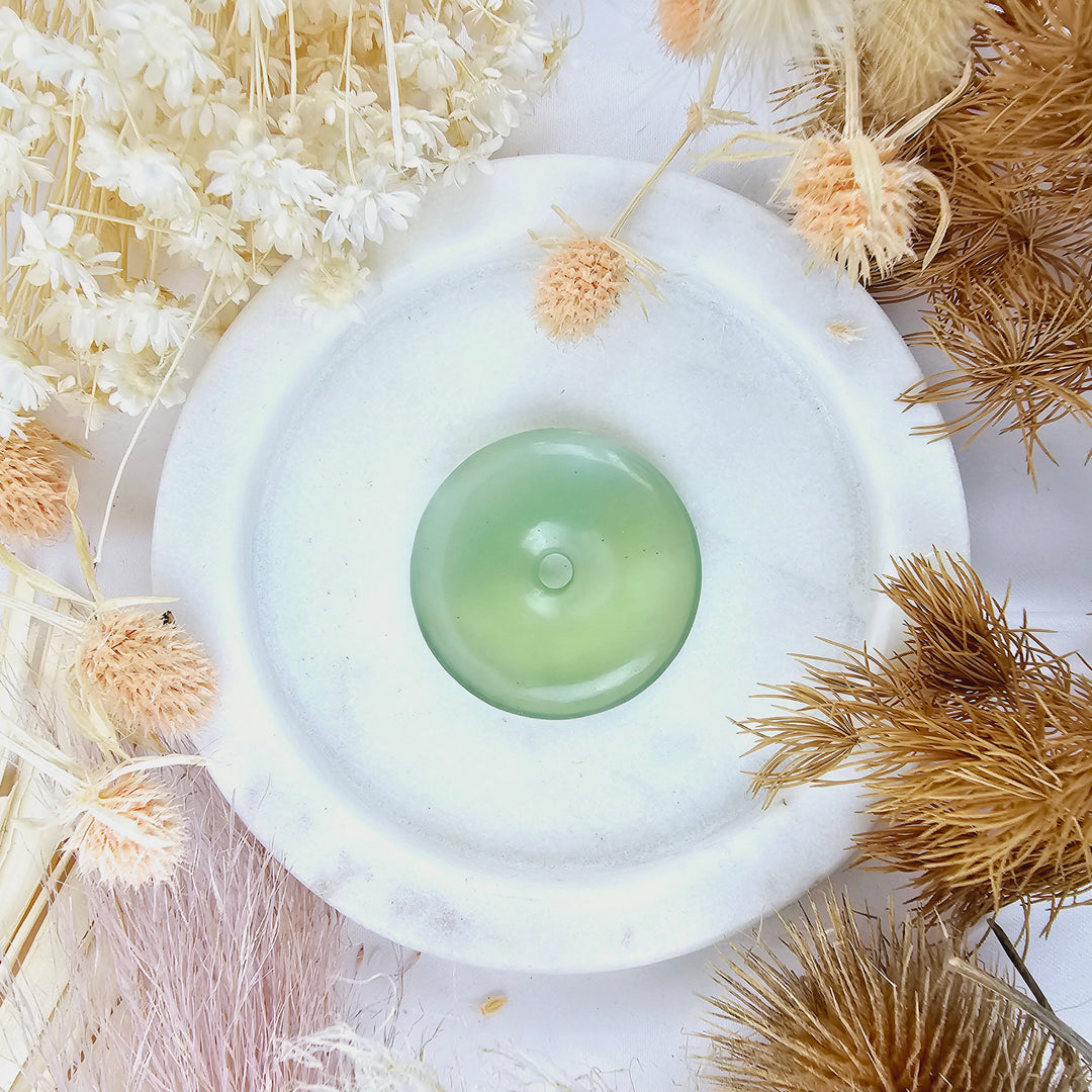 Jade Circle of Light Large Pendant