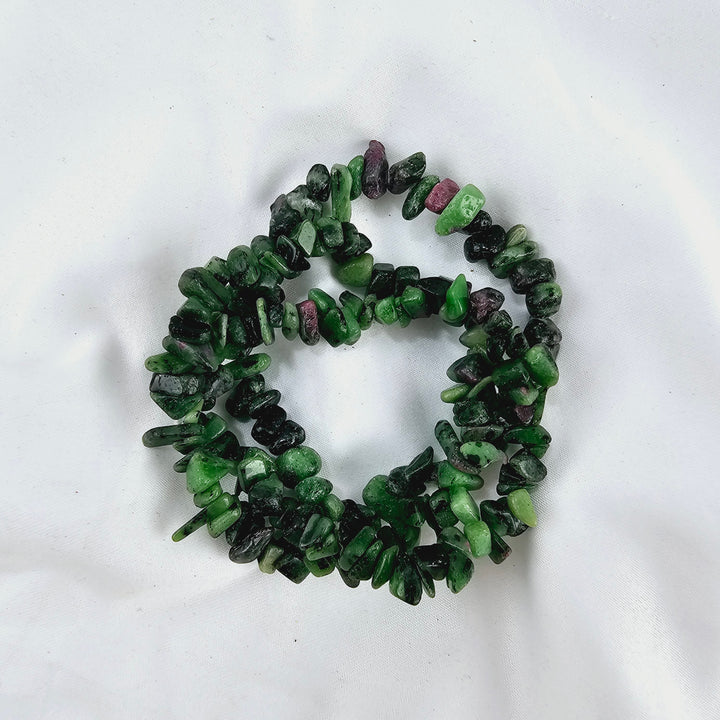 Ruby Zoisite bracelet - Chip