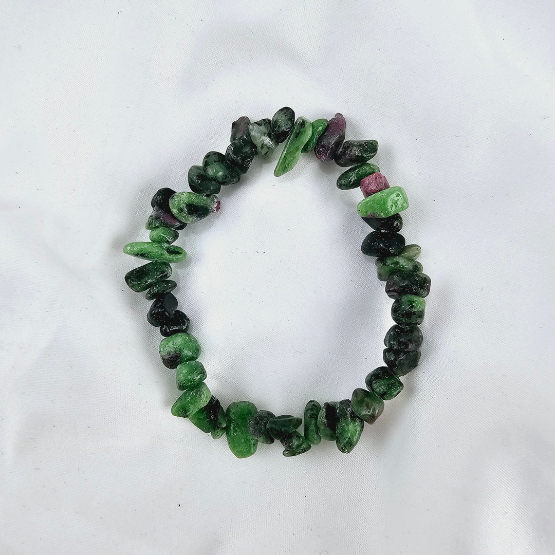 Ruby Zoisite bracelet - Chip