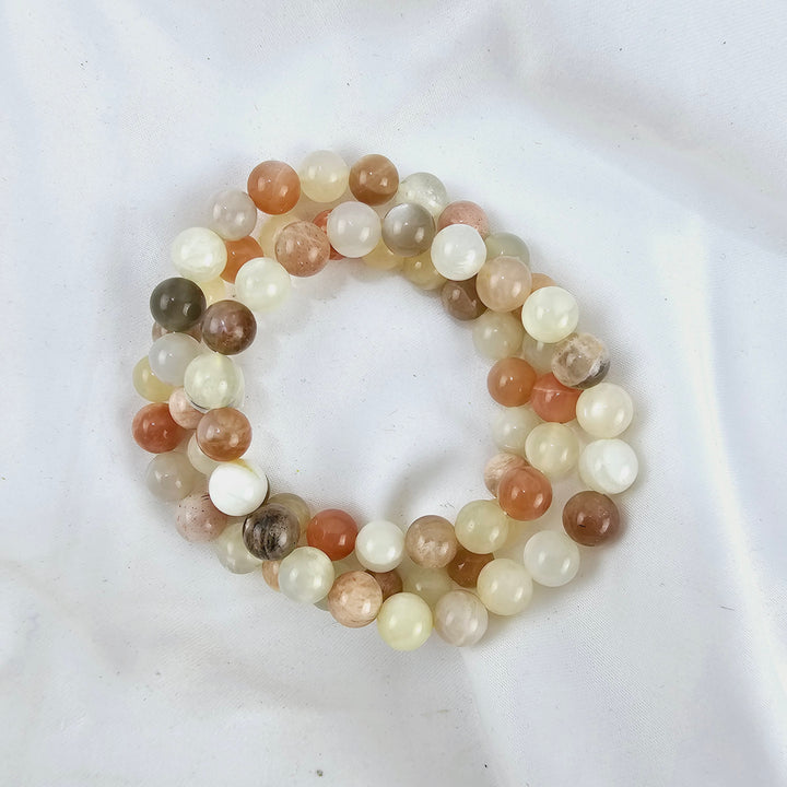 Peach Moonstone Bracelet - 8mm #1