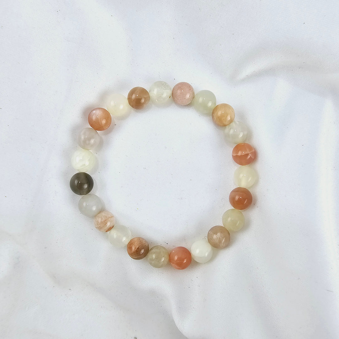 Peach Moonstone Bracelet - 8mm #1