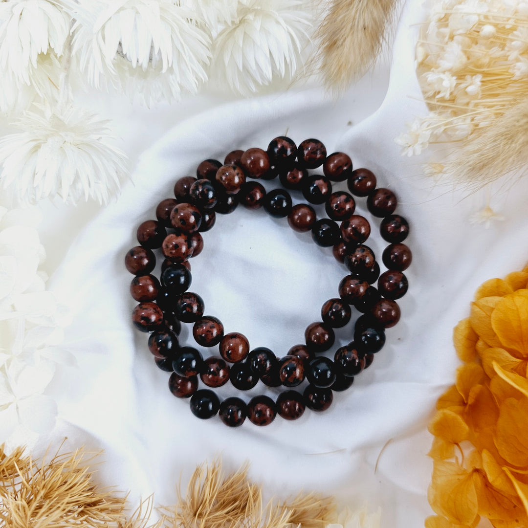 Mahogany Obsidian Bracelet - 8mm