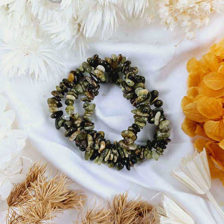 Green Garnet Bracelet - Chip