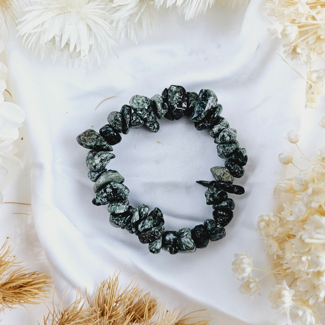 Seraphinite Bracelet - Large Chips