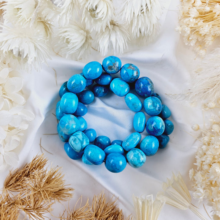 Blue Howlite Bracelet - Tumbled