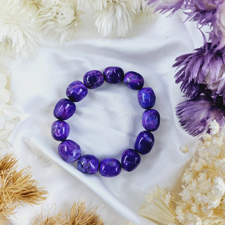 Purple Howlite Bracelet - Tumbled