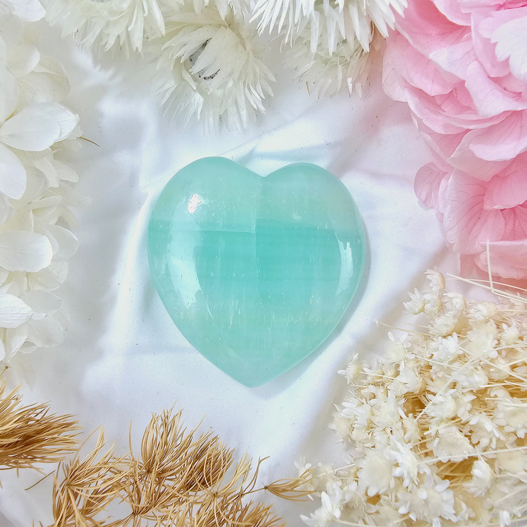 Caribbean Calcite Heart