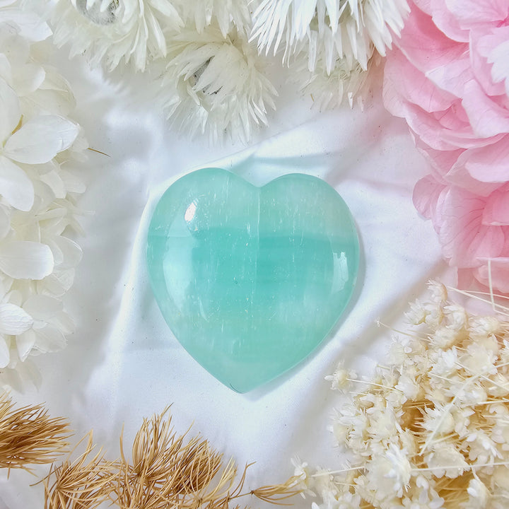 Caribbean Calcite Heart