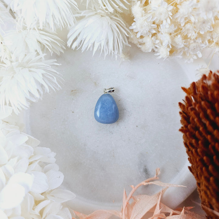 Angelite Tumbled Pendant