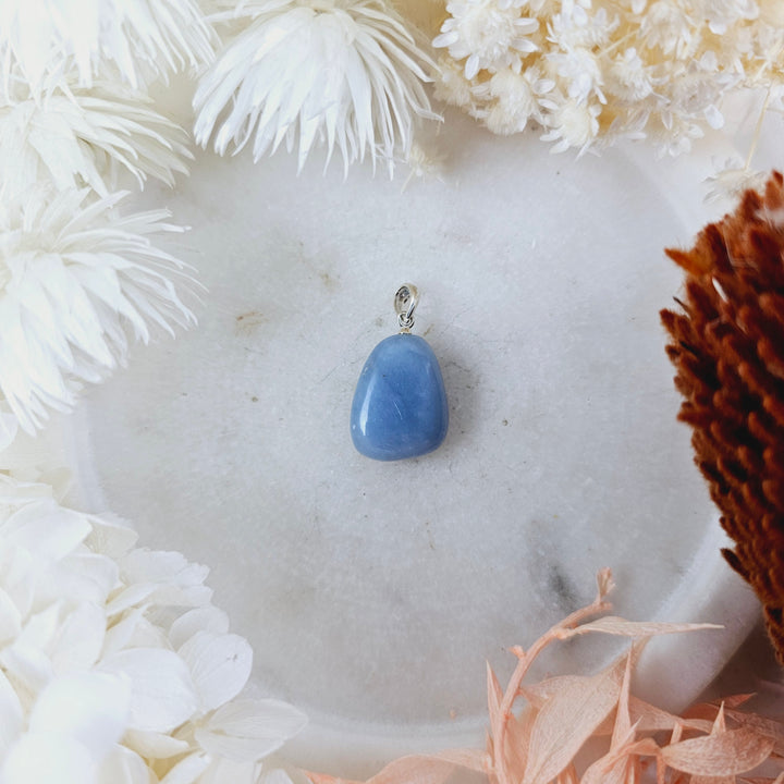 Angelite Tumbled Pendant