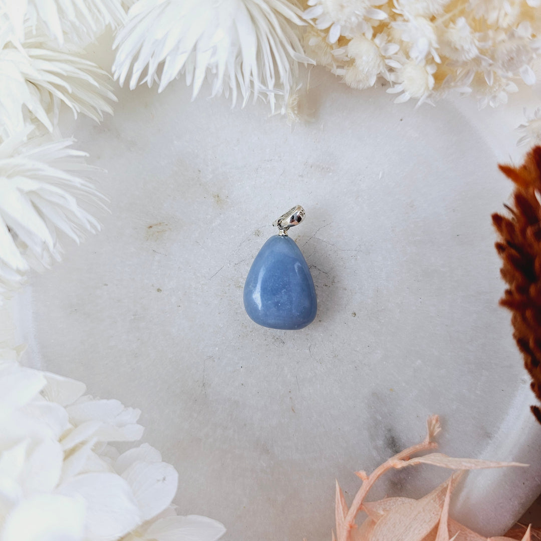 Angelite Tumbled Pendant