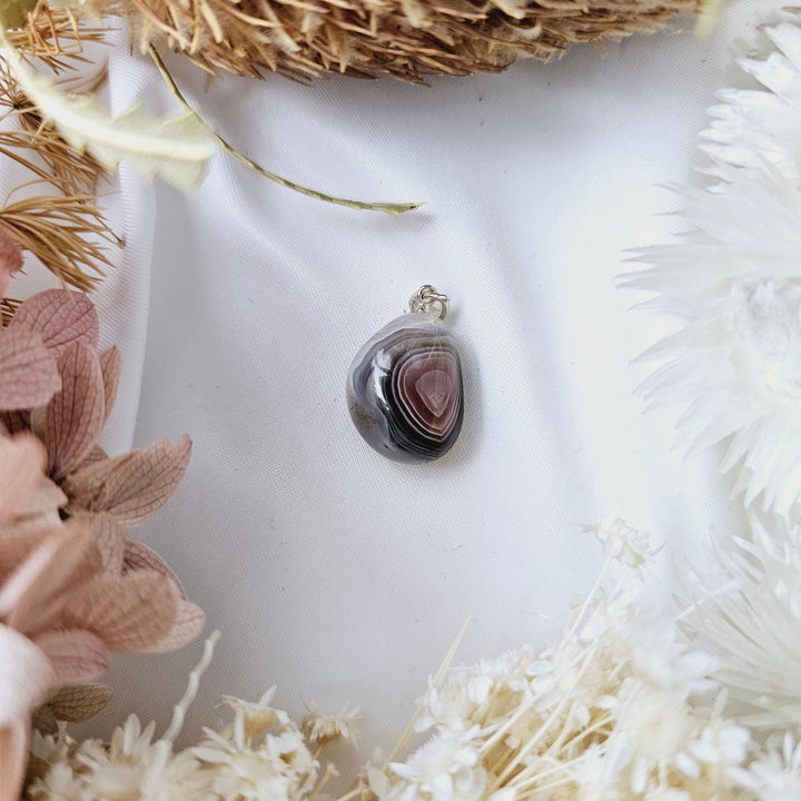 Botswana Agate Tumbled Pendant